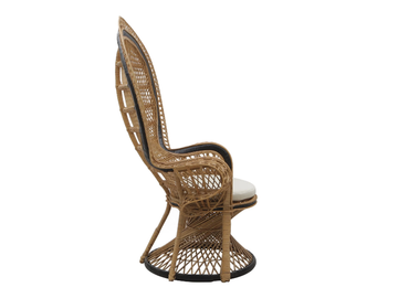 ALICE - High-back rattan garden armchair by Il Giardino di Legno - view 3